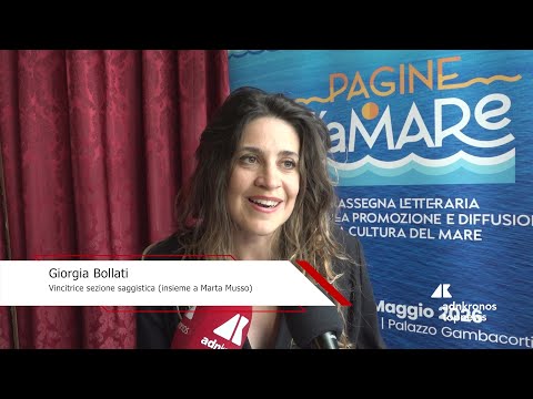 Bollati: “Il mare è comunità e comunione, felice del premio a Pagine d’aMare'”