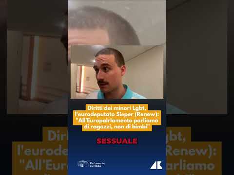 Diritti minori Lgbt, l’eurodeputato Sieper (Renew): “Al Pe parliamo di ragazzi, non di bimbi”