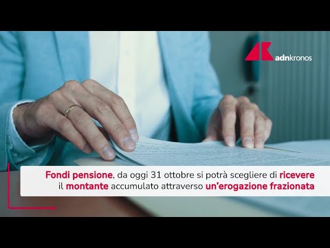 Fondi pensione e previdenza complementare, arriva l’erogazione frazionata